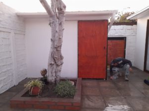 Construccion de pavimento con pastelones en Lo Prado